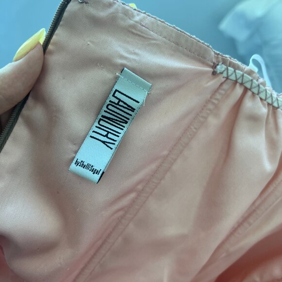 VINTAGE BABY PINK STRAPLESS DRESS LAUNDRY BY shelli segal GOWN - Picture 3 of 6